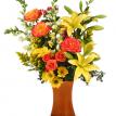 Orange and yellow autumn bouquet