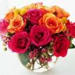 Compact mixed rose bowl